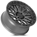 20x9 Lock Off-Road Combat Matte Grey W Matte Black Ring 5x127 ET0 Wheel