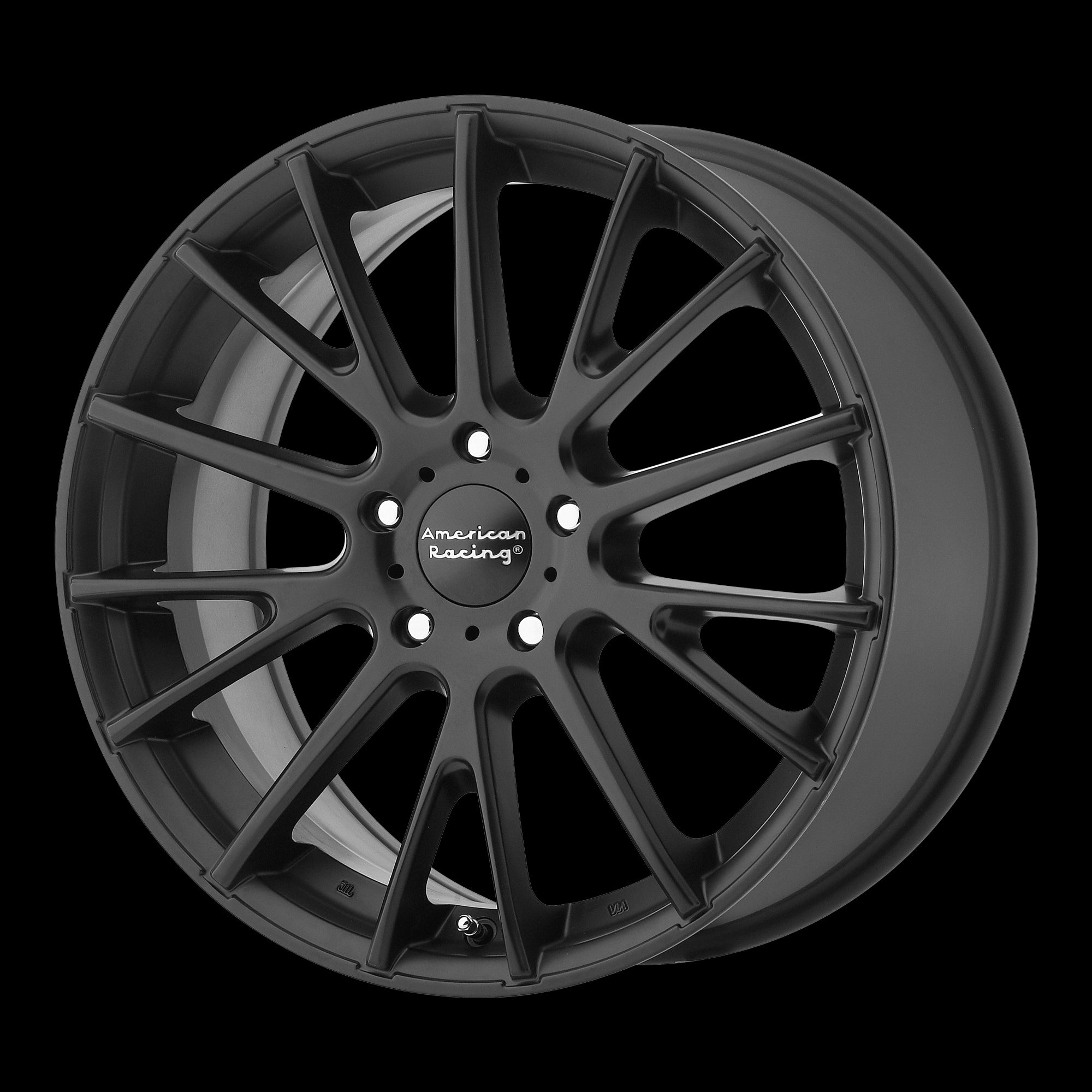 16X7 American Racing AR904 Black Wheel 5X112 ET40 5-112 16-7 AR90467056740