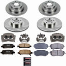 PowerStop OE Stock Replacement Low-Dust Ceramic Brake Pad, Rotor and Caliper Kit