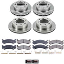PowerStop OE Stock Replacement Low-Dust Ceramic Brake Pad and Rotor Kit