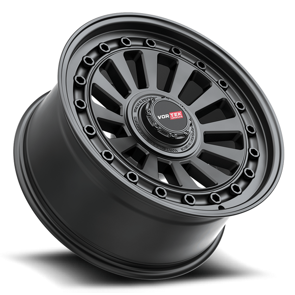 18x9 Vortek VRD-702 Radar Matte Black 6x135 ET12 CB106.1 Wheel Rim