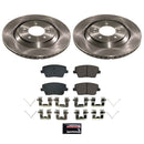 PowerStop OE Stock Replacement Low-Dust Ceramic Brake Pad and Rotor Kit
