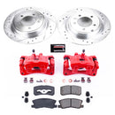 PowerStop Z23 Daily Driver Carbon-Fiber Ceramic Pads Drilled & Slotted Rotor & C