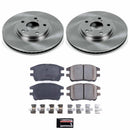 PowerStop OE Stock Replacement Low-Dust Ceramic Brake Pad and Rotor Kit