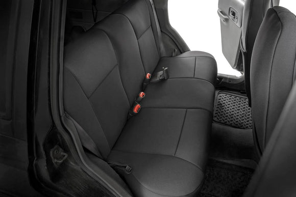 Rough Country Front and Rear Seat Covers Jeep Cherokee XJ 97-01  Non Detach Headrest