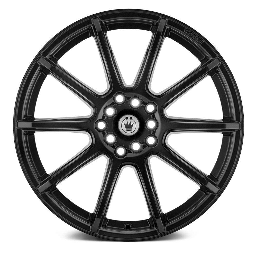 18x8 Konig Control Matte Black 5x105 5x114.3 5x4.5 ET40 Wheel Rim