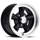 15x8 Vision 141H Legend 5 Black Machined 5x120.65 5x4.75 ET-19 Wheel Rim
