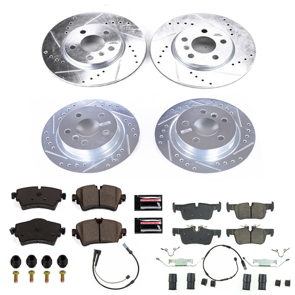 PowerStop Z23 Daily Driver Carbon-Fiber Ceramic Brake Pad and Drilled & Slotted