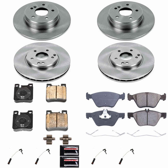 PowerStop OE Stock Replacement Low-Dust Ceramic Brake Pad and Rotor Kit