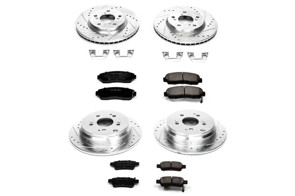 PowerStop Z23 Daily Driver Carbon-Fiber Ceramic Brake Pad and Drilled & Slotted