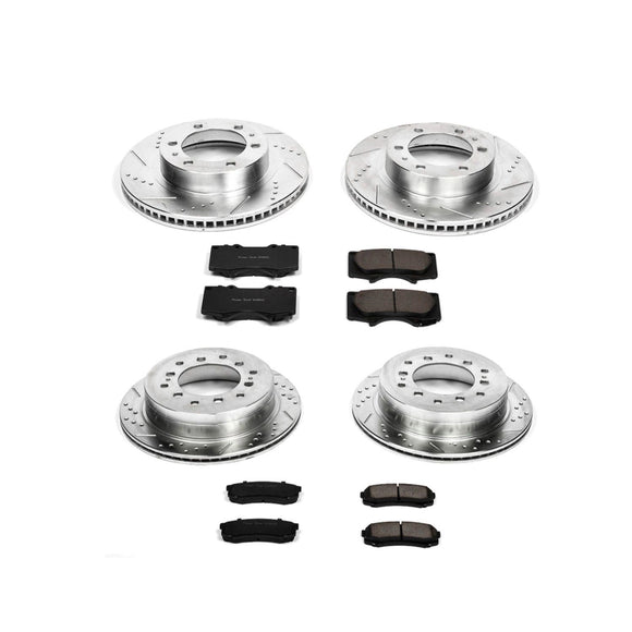 PowerStop Z23 Daily Driver Carbon-Fiber Ceramic Brake Pad and Drilled & Slotted
