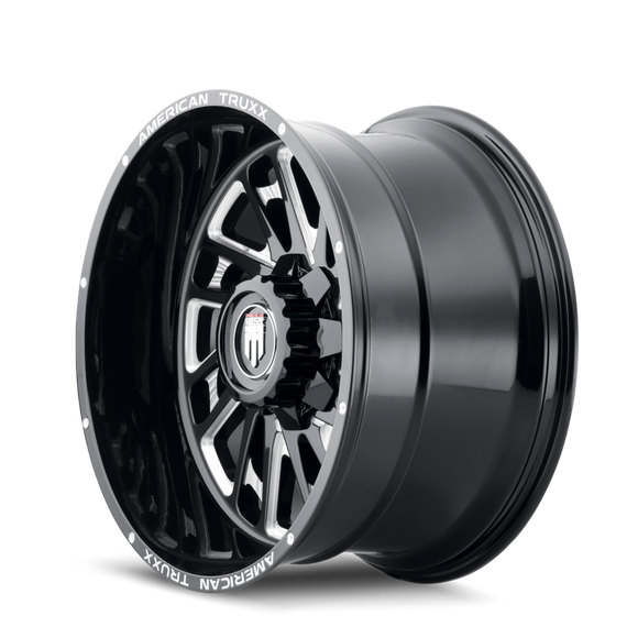 20x10 American Truxx Blade Black/Milled 8x170 ET-24 wheel/rim