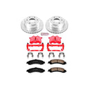 PowerStop Z23 Daily Driver Carbon-Fiber Ceramic Pads Drilled & Slotted Rotor & C