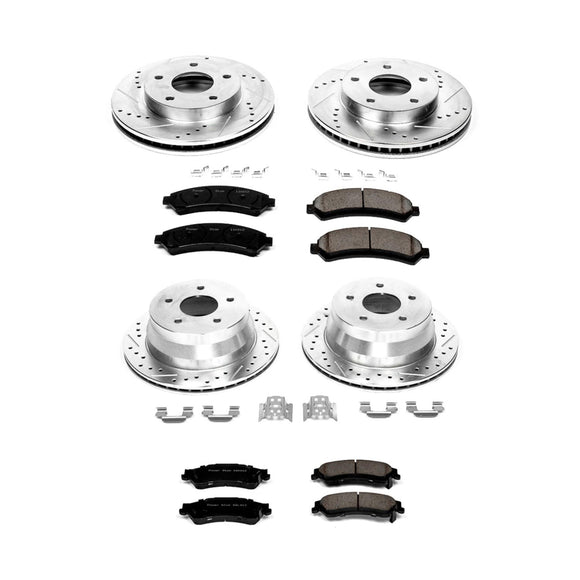 PowerStop Z23 Daily Driver Carbon-Fiber Ceramic Brake Pad and Drilled & Slotted