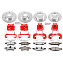 PowerStop Z36 Truck and SUV Ceramic Brake Pad, Drilled & Slotted Rotor, and Cali