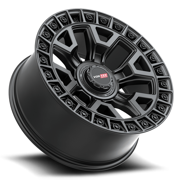 17x9 Vortek VRD-704 Sniper Matte Black 6x114.3 ET12 CB78.1 Wheel Rim