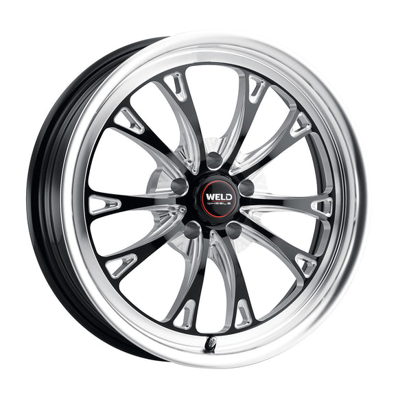 18x5 WELD Performance Belmont Drag Black Milled 5x120 ET-23 CB78.1 Wheel Rim