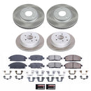 PowerStop Semi-Coated Rotor and Low-Dust Ceramic Brake Pad Kit