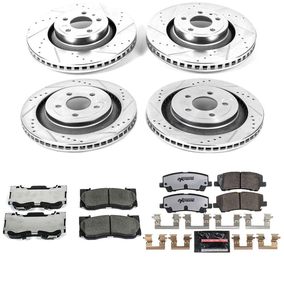 PowerStop Z26 Street Performance Ceramic Brake Pad and Drilled & Slotted Rotor K