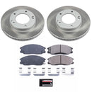 PowerStop Semi-Coated Rotor and Low-Dust Ceramic Brake Pad Kit