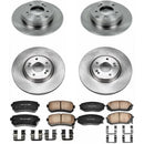PowerStop OE Stock Replacement Low-Dust Ceramic Brake Pad and Rotor Kit