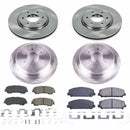 PowerStop OE Stock Replacement Low-Dust Ceramic Brake Pad and Rotor Kit