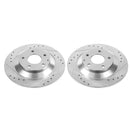 PowerStop Evolution Drilled Slotted Rotors Pair Rear For Mazda CX-5