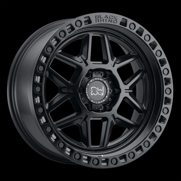 17X9 Black Rhino Kelso M-BLK-BLK-BLTS 6X139.7 ET0 wheel/rim