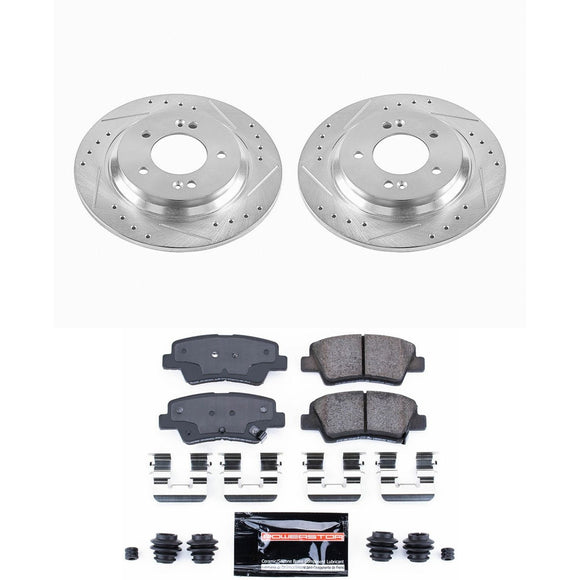 PowerStop Z23 Daily Driver Carbon-Fiber Ceramic Brake Pad and Drilled & Slotted