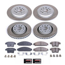 PowerStop Semi-Coated Rotor and Low-Dust Ceramic Brake Pad Kit