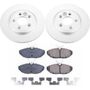 PowerStop Genuine Geomet Coated Rotor and Low-Dust Ceramic Brake Pad Kit
