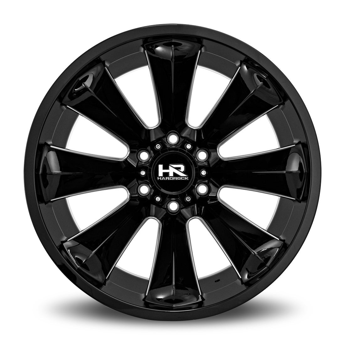 20x10 Hardrock Xplosive Xposed Gloss Black Milled 6x135 ET-19 wheel/rim