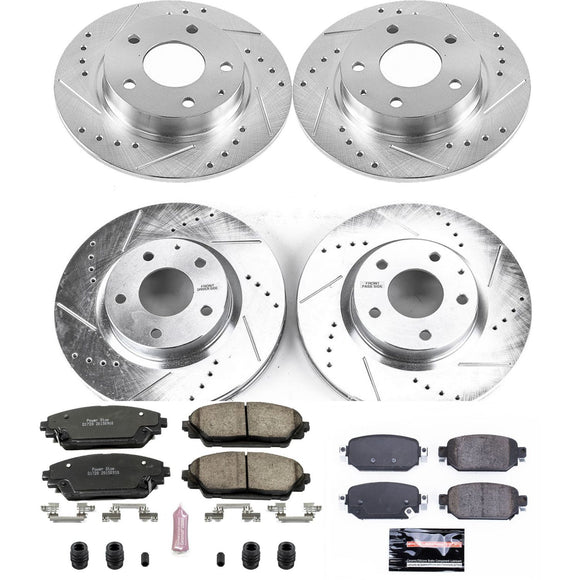 PowerStop Z23 Daily Driver Carbon-Fiber Ceramic Brake Pad and Drilled & Slotted