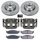 PowerStop OE Stock Replacement Low-Dust Ceramic Brake Pad, Rotor and Caliper Kit