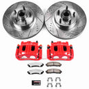 PowerStop Z36 Truck and SUV Ceramic Brake Pad, Drilled & Slotted Rotor, and Cali
