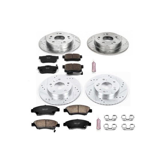PowerStop Z23 Daily Driver Carbon-Fiber Ceramic Brake Pad and Drilled & Slotted