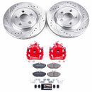 PowerStop Z23 Daily Driver Carbon-Fiber Ceramic Pads Drilled & Slotted Rotor & C