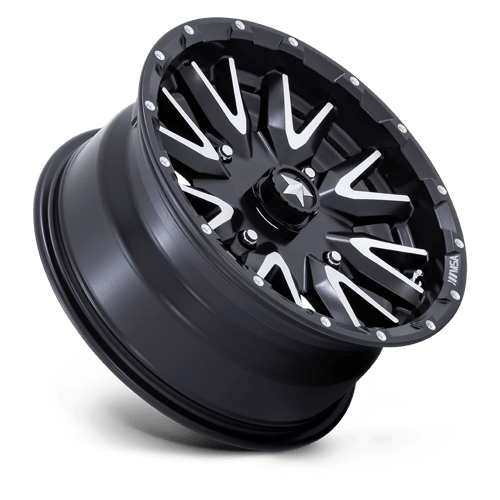 24X7 MSA OFFROAD WHEELS M49 Creed Matte Black Machined 4x156 ET0 Wheel Rim