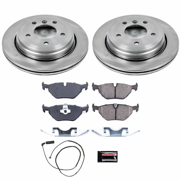 PowerStop OE Stock Replacement Low-Dust Ceramic Brake Pad and Rotor Kit