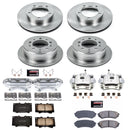 PowerStop OE Stock Replacement Low-Dust Ceramic Brake Pad, Rotor and Caliper Kit