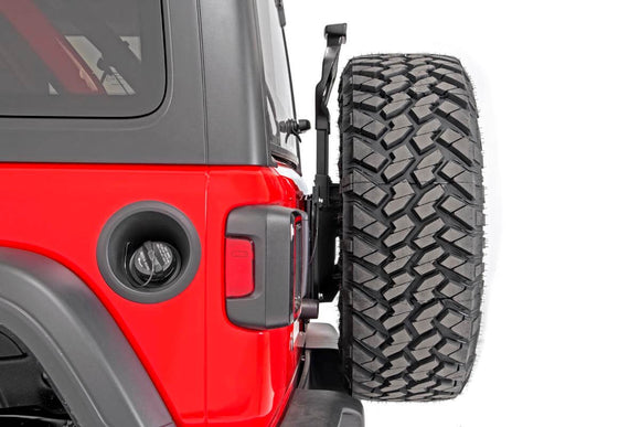 Rough Country Tire Carrier Relocation Plate No Prox For Jeep Wrangler 18-23