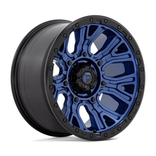 20x10 Fuel Off-Road D827 Traction Dark Blue with Black Ring 6x135 ET-18 Wheel