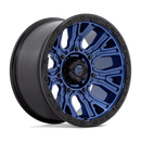 20x10 Fuel Off-Road D827 Traction Dark Blue with Black Ring 6x135 ET-18 Wheel