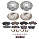 PowerStop Semi-Coated Rotor and Low-Dust Ceramic Brake Pad Kit