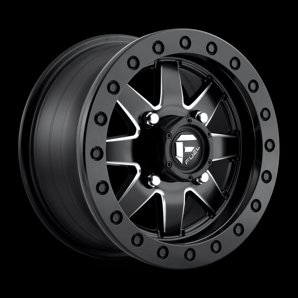 18X7 Fuel UTV D938 Maverick Beadlock MT-BLK-MIL 4X156 ET38 wheel/rim