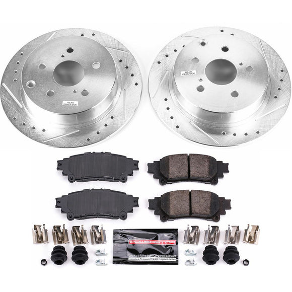 PowerStop Z23 Daily Driver Carbon-Fiber Ceramic Brake Pad and Drilled & Slotted