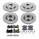 PowerStop OE Stock Replacement Low-Dust Ceramic Brake Pad and Rotor Kit