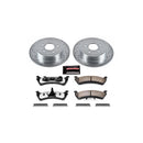 PowerStop Z36 Carbon-Fiber Ceramic Brake Pad with Drilled and Slotted Rotor Kit