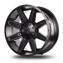 20x9 Mudder Trucker MT404 Deviant Black 6x135 6x139.7 6x5.5 ET12 Wheel Rim