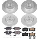 PowerStop Genuine Geomet Coated Rotor and Carbon-Fiber Ceramic Brake Pad Kit